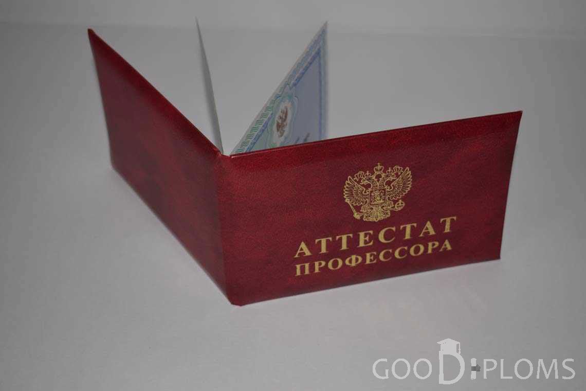 Аттестат Профессора - Обратная Сторона период выдачи 2015-2020 -  Северодвинск