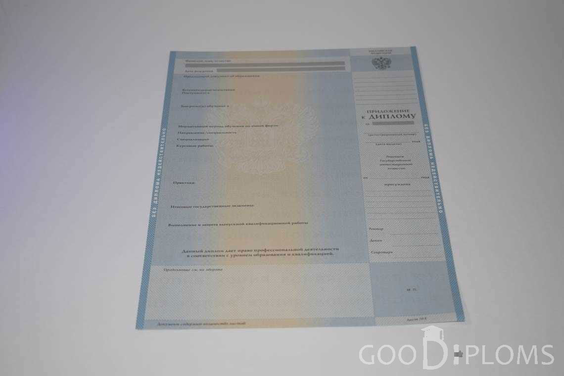 Приложение к Диплому Бакалавра в период c 2003 по 200 год - Северодвинск