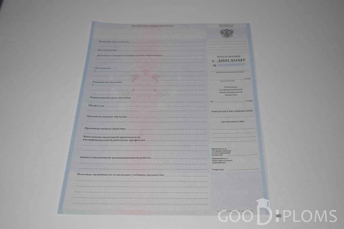 Приложение к Диплому Техникума с Отличием в период c 2008 по 2010 год - Северодвинск